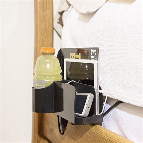 bedside caddy for adjustable bed.